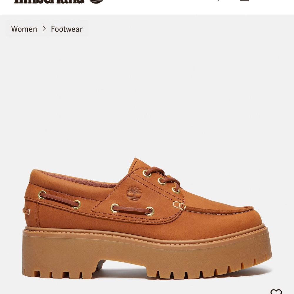 Timberland Women's Platform Boat Shoe in Wheat Brown